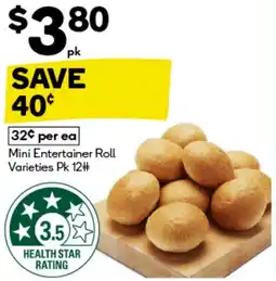 BIG W Mini Entertainer Roll Varieties offer