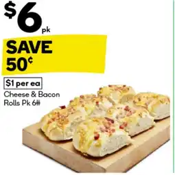BIG W Cheese & bacon rolls offer