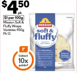 Mission soft & fluffy wraps varieties