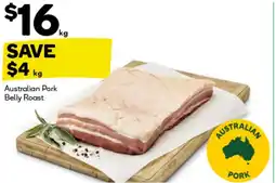 BIG W Australian pork belly roast offer