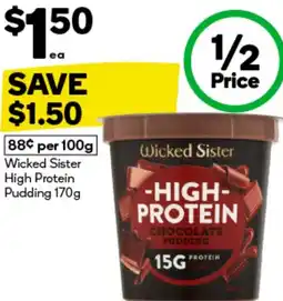 BIG W Wicked sister high protein offer