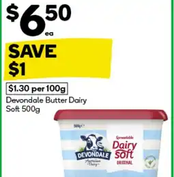 Devondale butter dairy soft