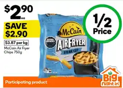 BIG W Mccain air fryer chips offer