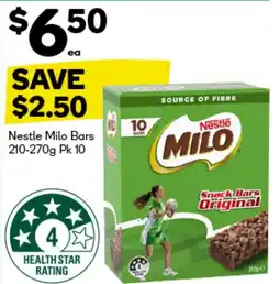 BIG W Nestle milo bars offer