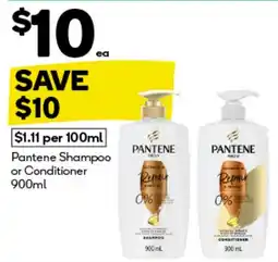 BIG W Pantene shampoo or conditioner offer