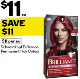 BIG W Schwarzkopf brilliance permanent hair colour offer