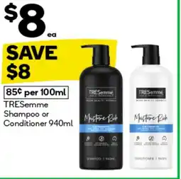 BIG W Tresemme shampoo or conditioner offer