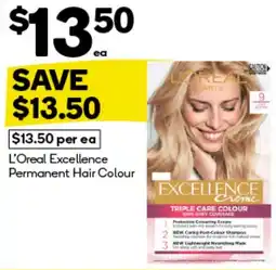 BIG W L'oreal excellence permanent hair colour offer