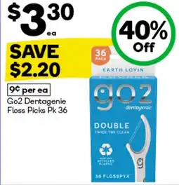BIG W Go2 dentagenie floss picks offer