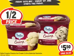 IGA Bulla Creamy Classics Ice Cream offer