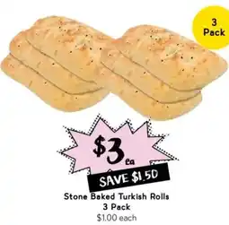 Drakes Stone Baked Turkish Rolls offer