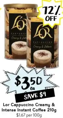 Drakes Lor Cappuccino Creamy & Intense Instant Coffee offer