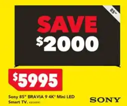 Harvey Norman Sony 85" BRAVIA 9 4K* Mini LED Smart TV offer
