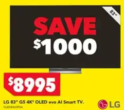 Harvey Norman LG 83" G5 4K OLED evo Al Smart TV. offer