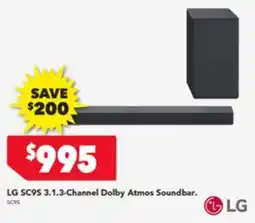 Harvey Norman LG SC9S 3.1.3-Channel Dolby Atmos Soundbar. offer