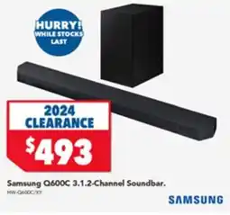Harvey Norman Samsung Q600C 3.1.2-Channel Soundbar. offer