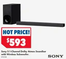 Harvey Norman Sony 3.1-Channel Dolby Atmos Soundbar with Wireless Subwoofer. offer