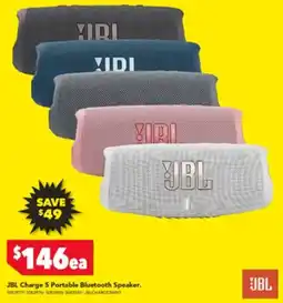 Harvey Norman JBL Charge 5 Portable Bluetooth Speaker offer