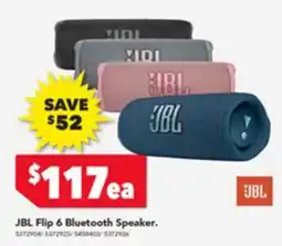 Harvey Norman JBL Flip 6 Bluetooth Speaker. offer