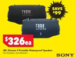 Harvey Norman JBL Xtreme 4 Portable Waterproof Speaker. offer
