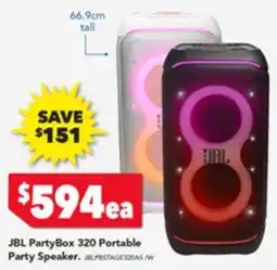 Harvey Norman JBL PartyBox 320 Portable Party Speaker. offer