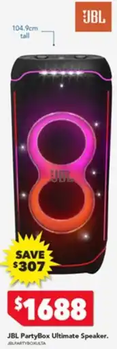 Harvey Norman JBL PartyBox Ultimate Speaker. offer