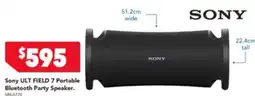 Harvey Norman Sony ULT FIELD 7 Portable Bluetooth Party Speaker. offer
