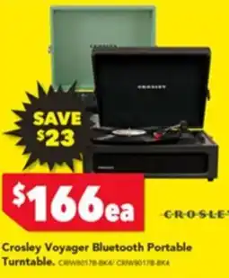 Harvey Norman Crosley Voyager Bluetooth Portable offer