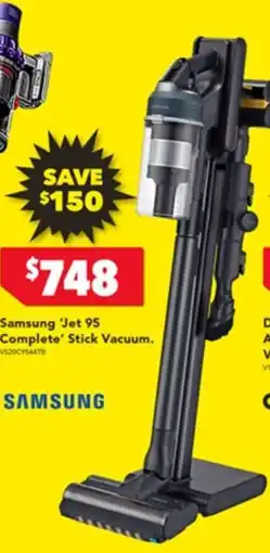 Harvey Norman Samsung 'Jet 95 Complete' Stick Vacuum. offer