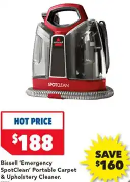 Harvey Norman Bissell 'Emergency SpotClean' Portable Carpet & Upholstery Cleaner. offer