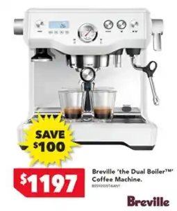 Harvey Norman Breville 'the Dual Boiler Coffee Machine. offer