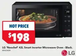 Harvey Norman LG 'Neochef' 42L Smart Inverter Microwave Oven - Black. offer