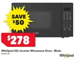 Harvey Norman Whirlpool 42L Inverter Microwave Oven-Black. offer