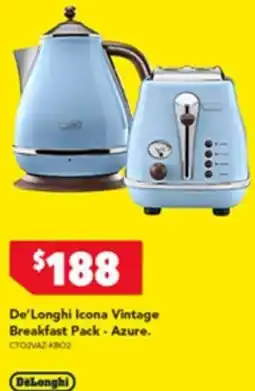Harvey Norman De'Longhi Icona Vintage Breakfast Pack-Azure. offer