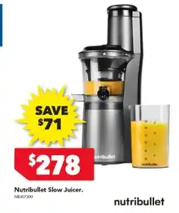Harvey Norman Nutribullet Slow Juicer. offer