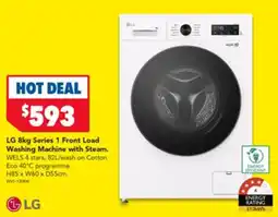 Harvey Norman LG 8kg Series 1 Front Load Washing Machine with Steam offer