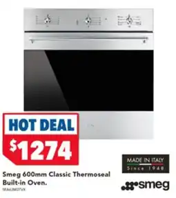 Harvey Norman Smeg 600mm Classic Thermoseal Built-in Oven. offer