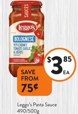 Foodworks Leggo's Pasta offer