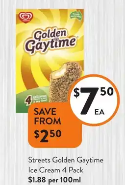 Foodworks Streets Golden Gaytime Ice Cream offer