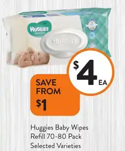Foodworks Huggies Baby Wipes Refill offer