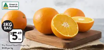Foodworks Pre-Packed Navel Oranges offer