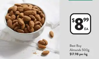 Foodworks Best Buy Almonds offer