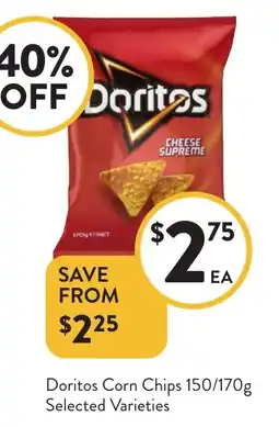 Foodworks Doritos Corn Chips offer