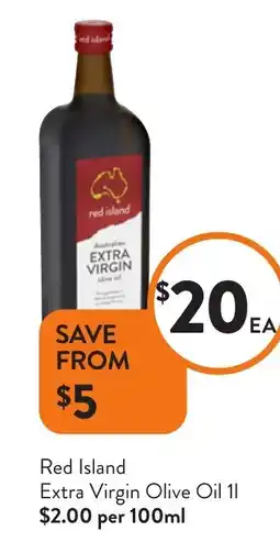 Foodworks Red Island Extra Virgin Olive Oil offer