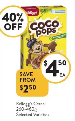 Foodworks Kellogg's Cereal offer