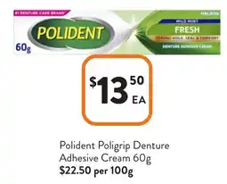 Polident Poligrip Denture Adhesive Cream
