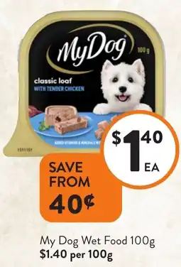 Foodworks My Dog Wet Food offer