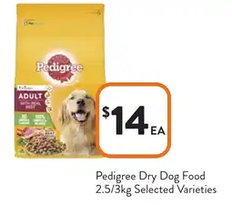 Foodworks Pedigree Dry Dog Food offer