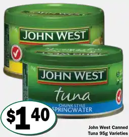 Friendly Grocer John West Canned Tuna offer