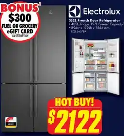 The Good Guys 562L French Door Refrigerator offer
